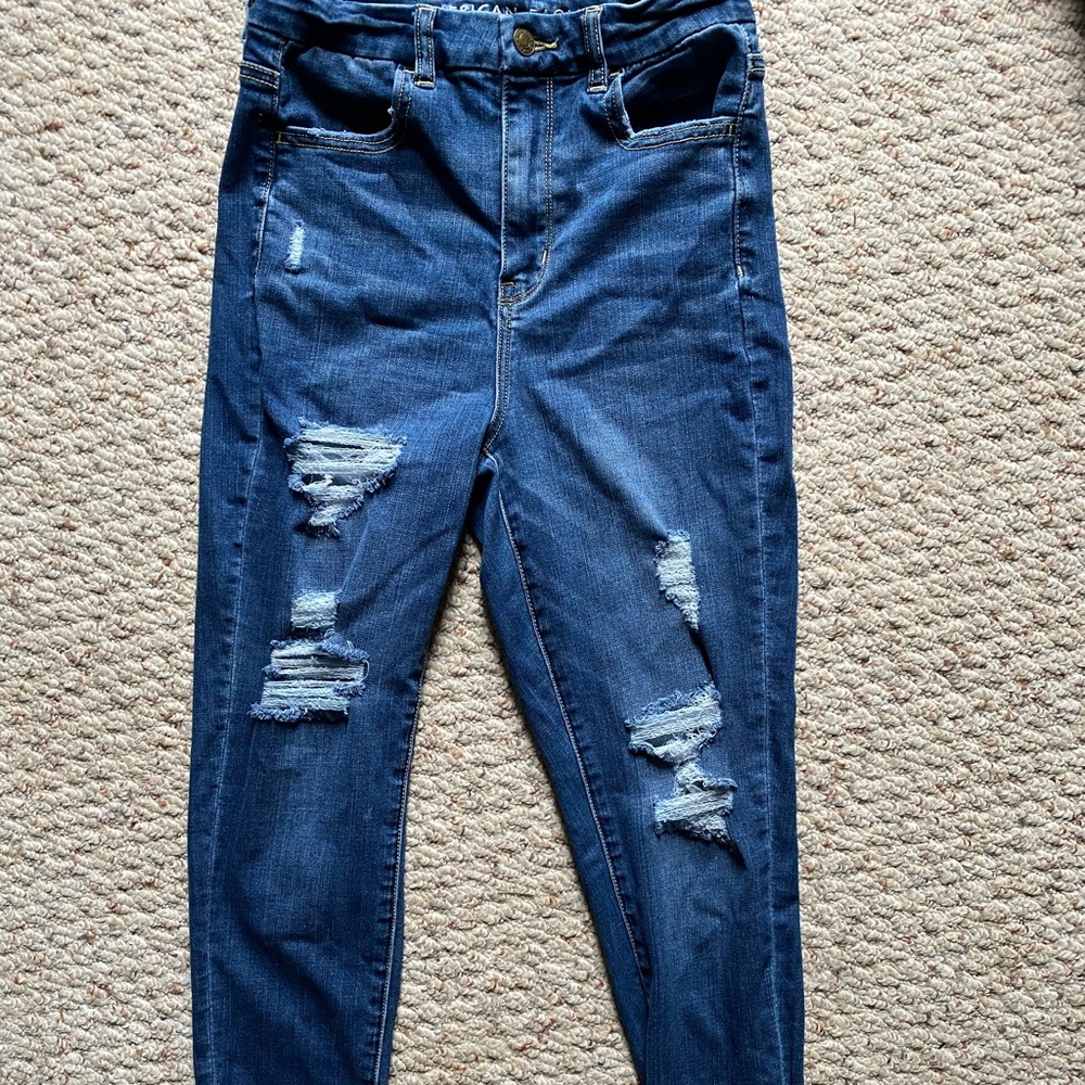 American eagle ripped skinny jeans